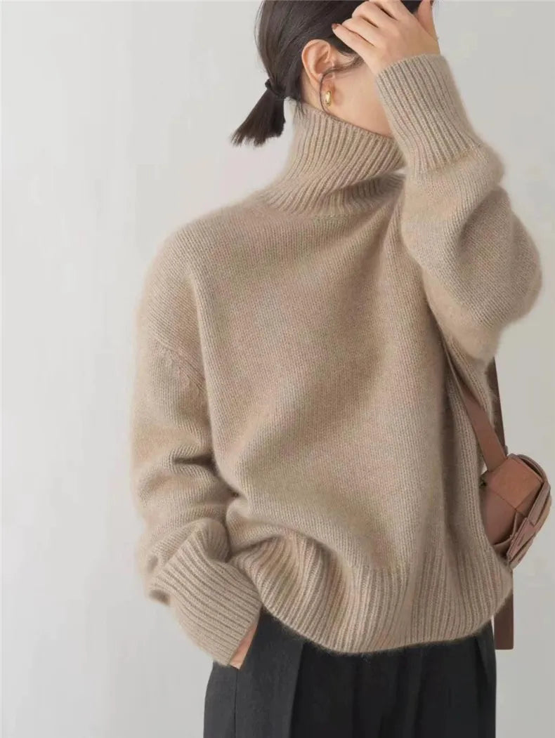 Isabella - High Neck Cashmere Jumper