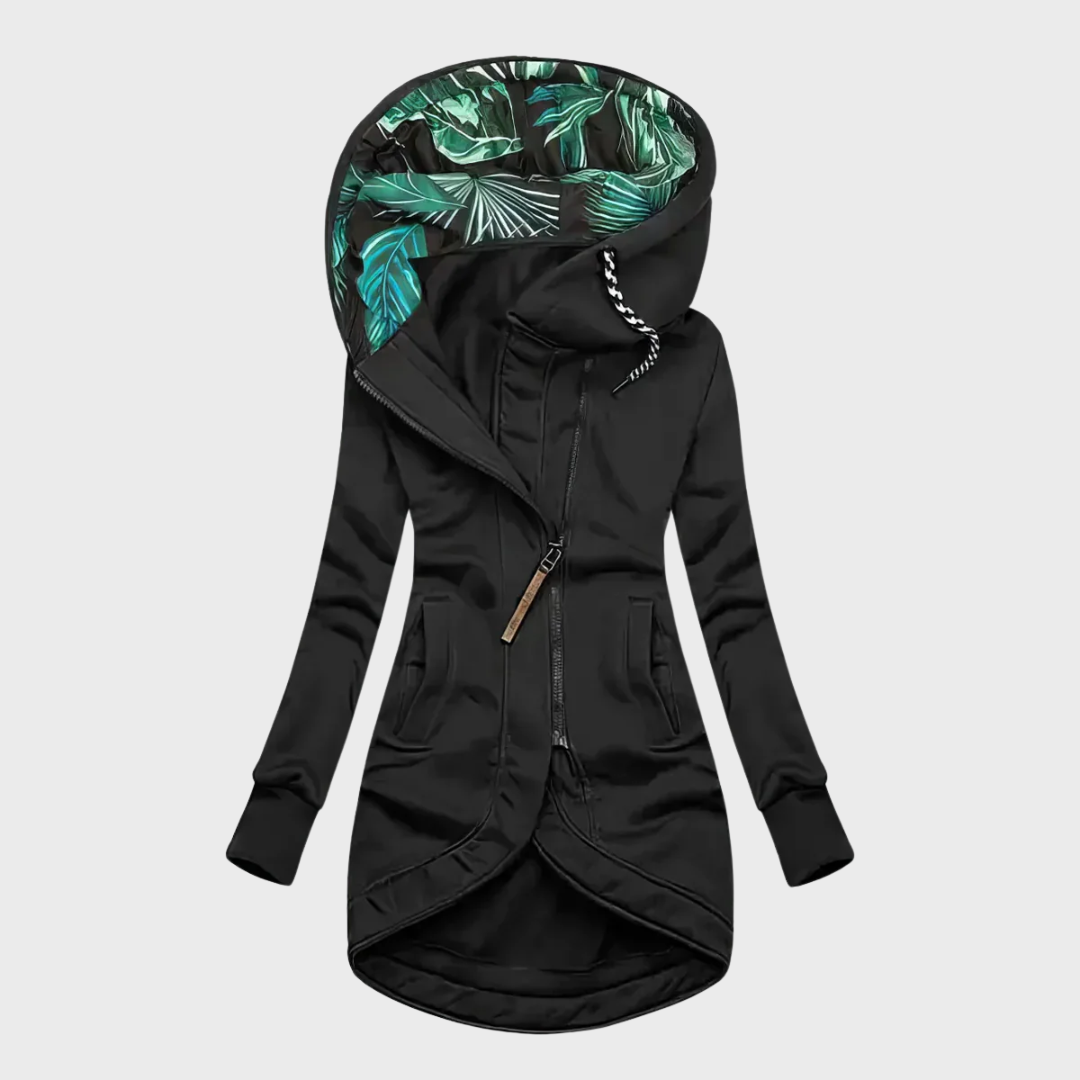 Ute™ | Elegant and warm winter coat with hood