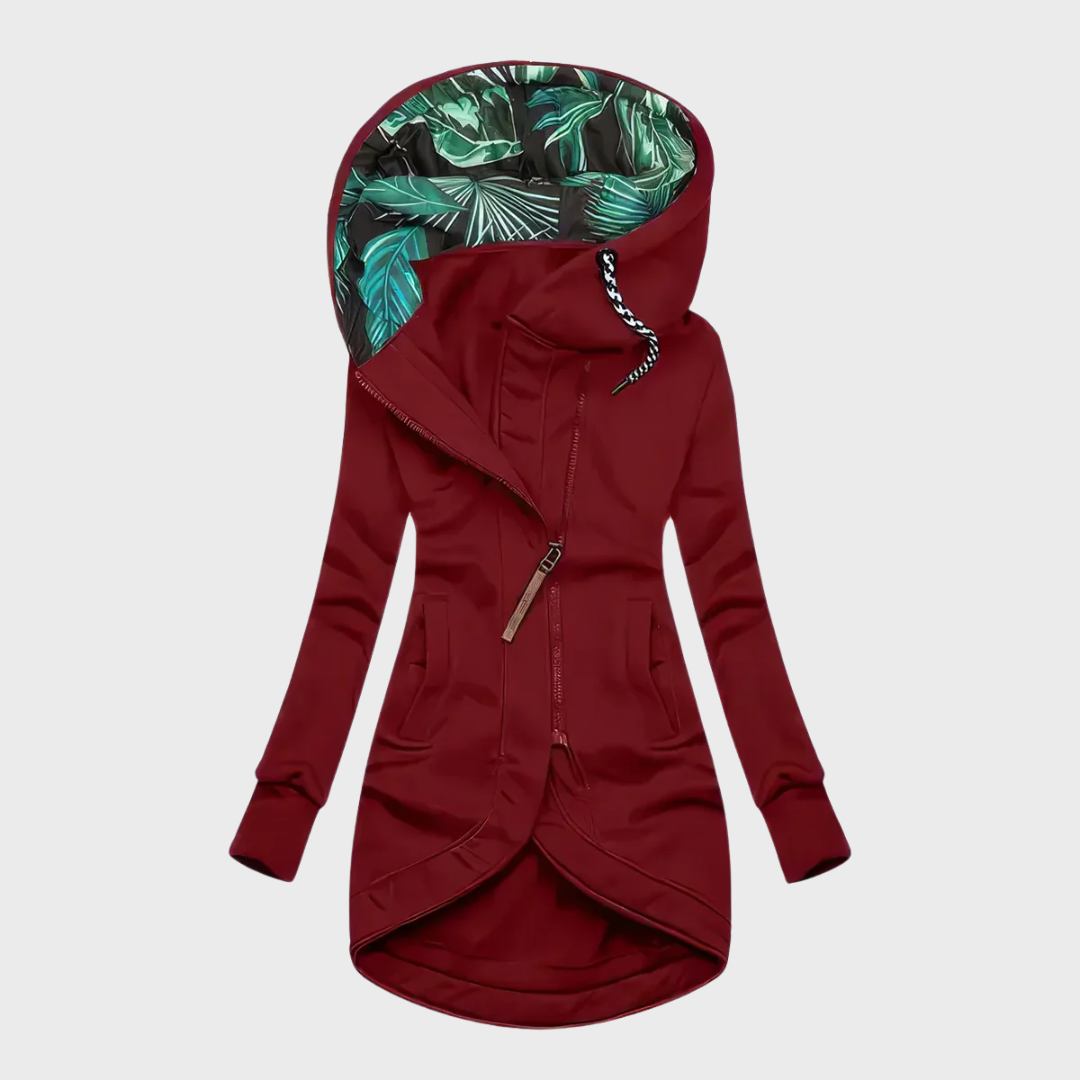 Ute™ | Elegant and warm winter coat with hood