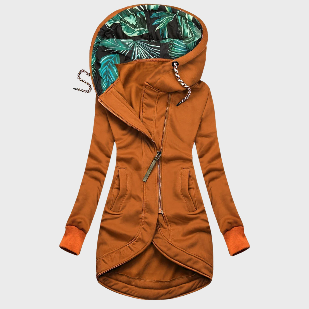 Ute™ | Elegant and warm winter coat with hood