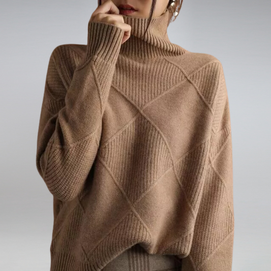 Soft Cashmere Roll Neck Jumper