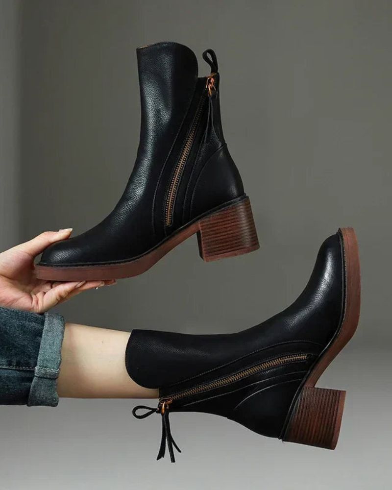 GARCIEL – Leather Ankle Boots