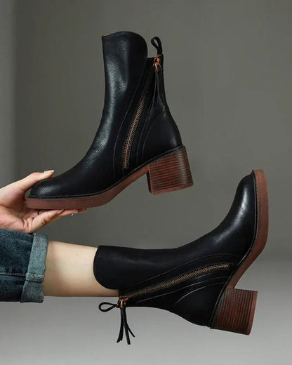 GARCIEL – Leather Ankle Boots