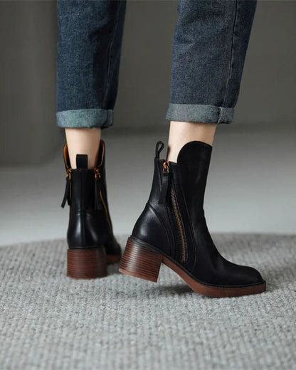 GARCIEL – Leather Ankle Boots