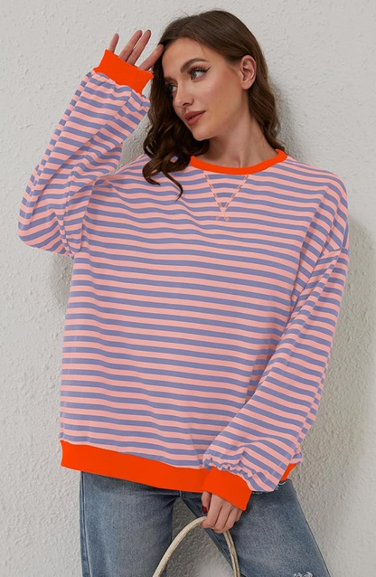 Mana | Striped Oversized Jumper