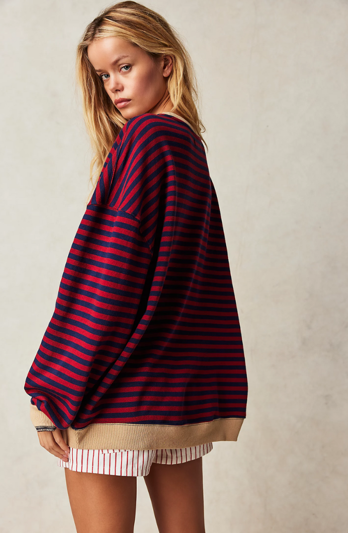 Mana | Striped Oversized Jumper
