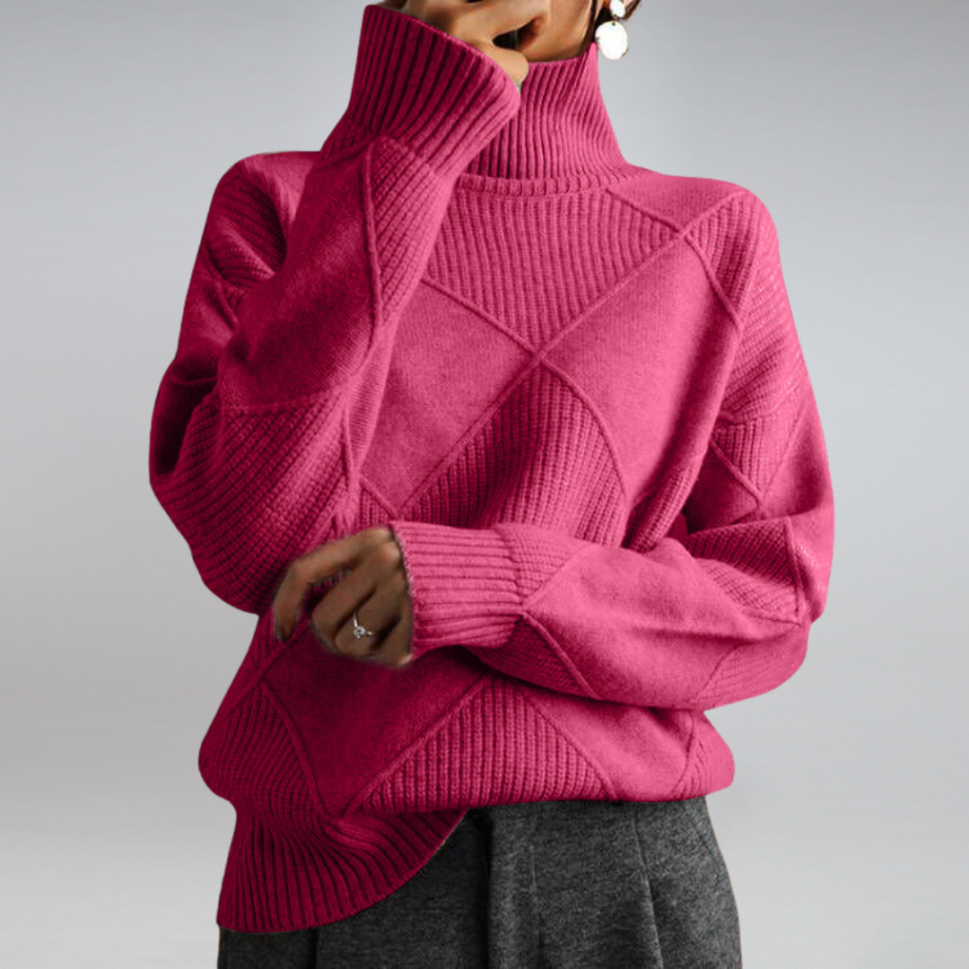 Soft Cashmere Roll Neck Jumper