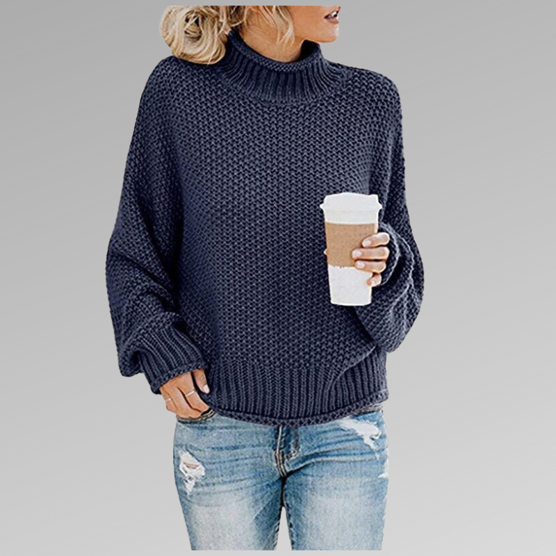 Olivia | Pullover with High Collar