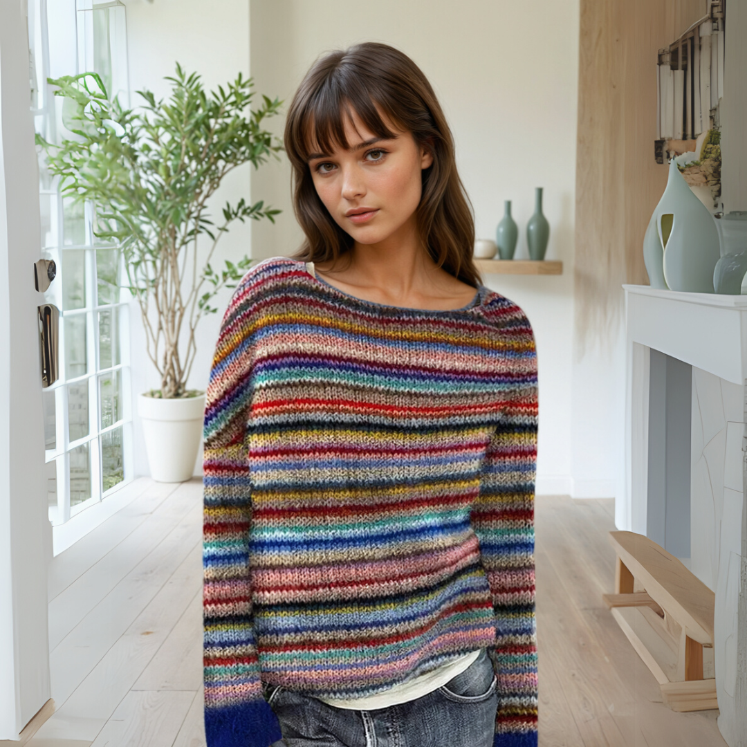 Manonin | Casual & Cosy Striped Sweater