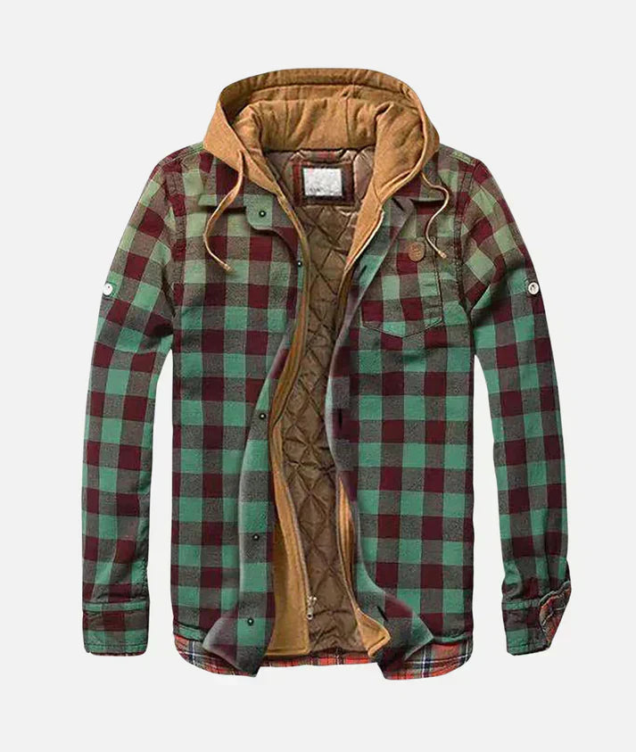 NOHR | Patchwork Jacket with Check Pattern