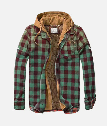 NOHR | Patchwork Jacket with Check Pattern
