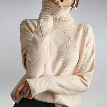 Soft Cashmere Roll Neck Jumper