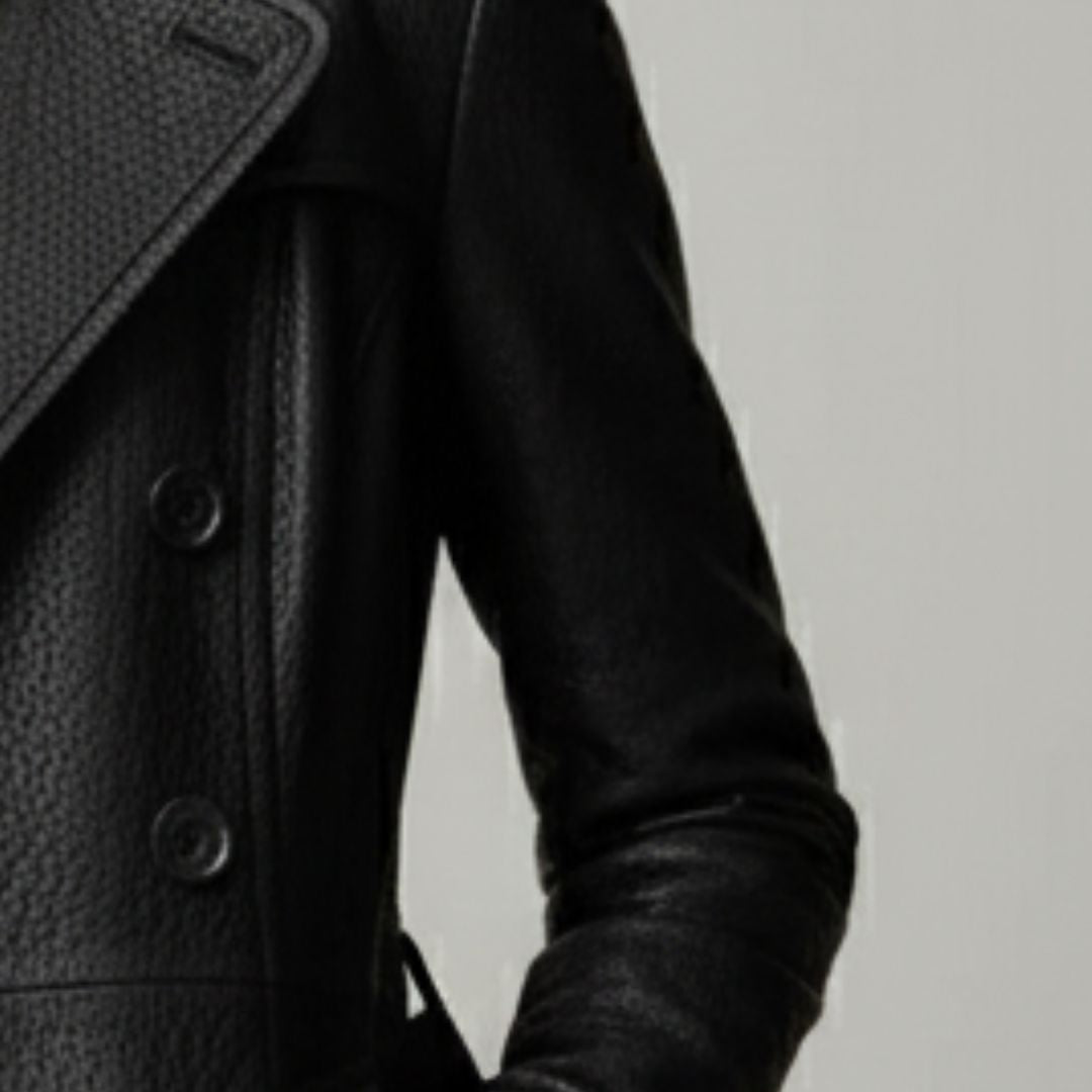 Evelyn | Tailored Vegan Leather Coat