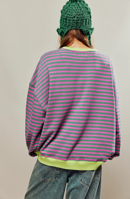 Mana | Striped Oversized Jumper