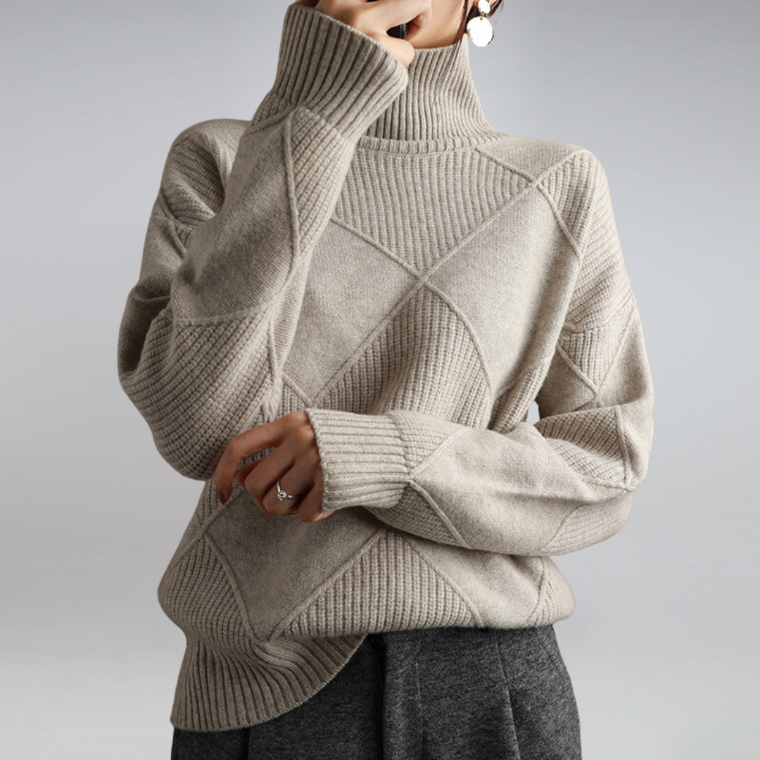 Soft Cashmere Roll Neck Jumper