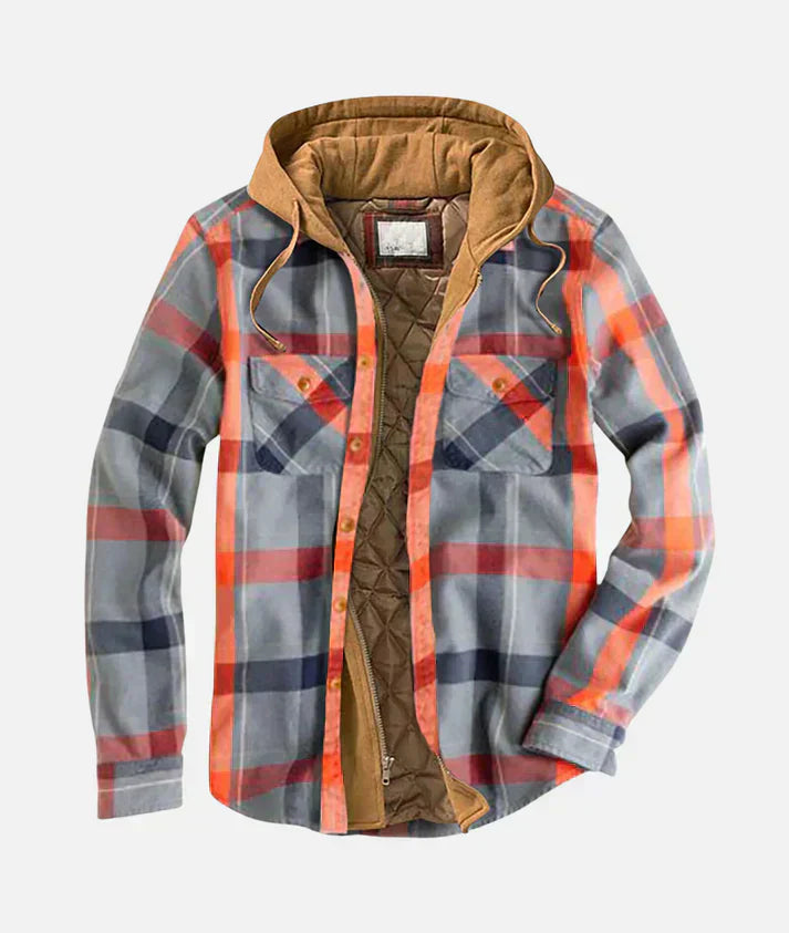 Yves™ I Patchwork jacket with checked pattern