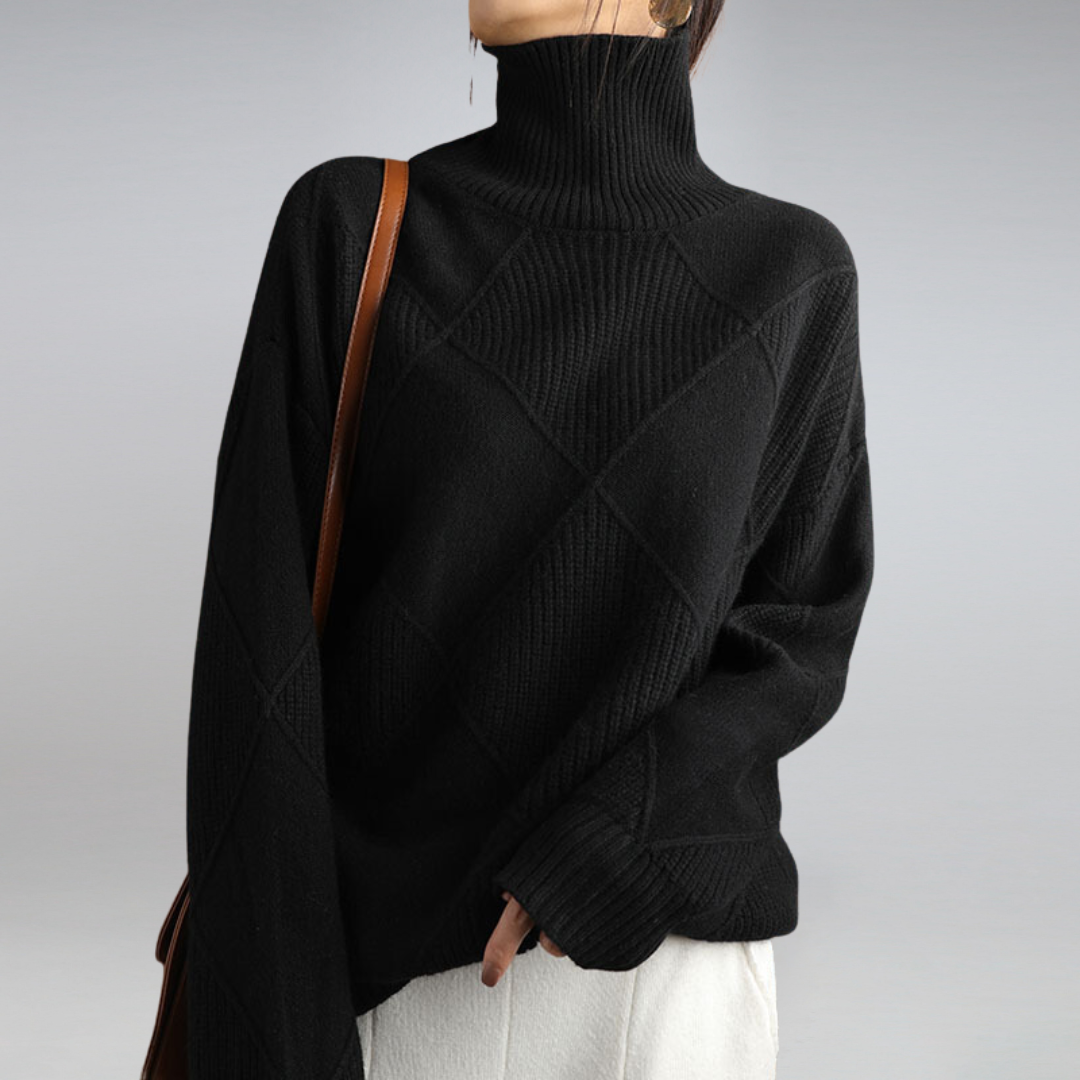 Soft Cashmere Roll Neck Jumper