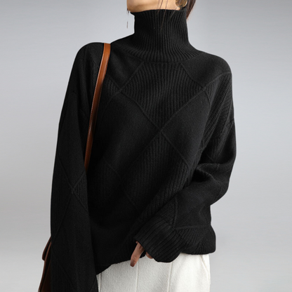 Soft Cashmere Roll Neck Jumper