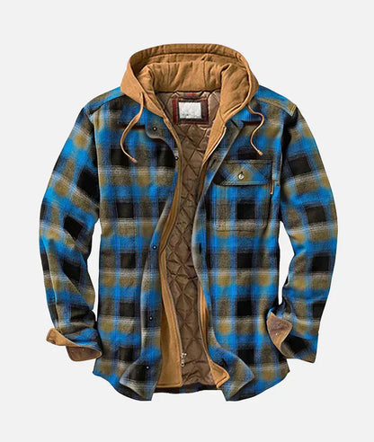Yves™ I Patchwork jacket with checked pattern