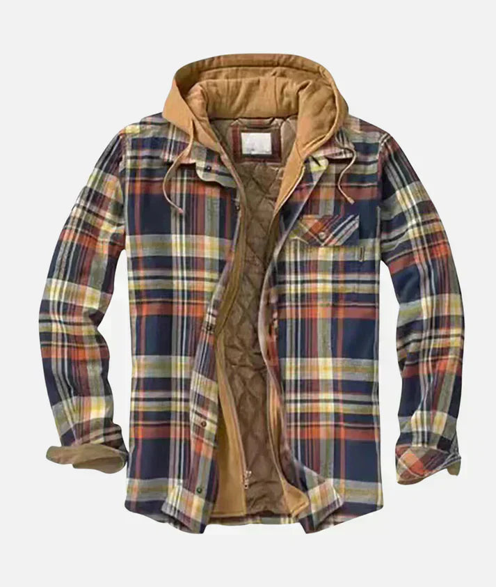 Yves™ I Patchwork jacket with checked pattern
