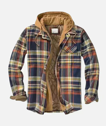 Yves™ I Patchwork jacket with checked pattern
