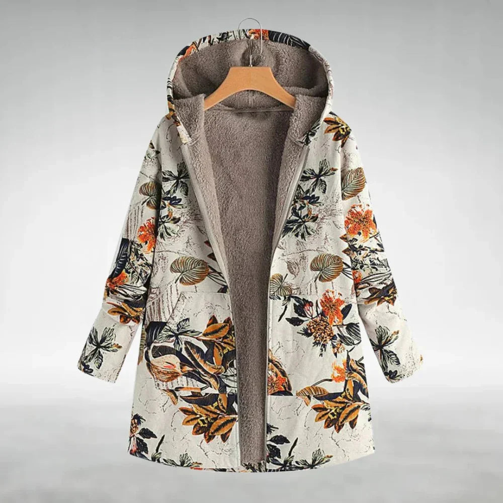 Camille | Floral Fleece Jacket