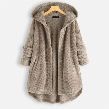 Élodie | Hooded Fleece Coat