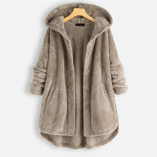 Élodie | Hooded Fleece Coat