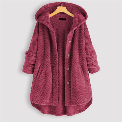 Élodie | Hooded Fleece Coat