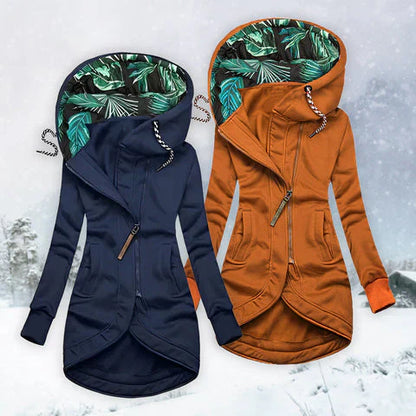 Ute™ | Elegant and warm winter coat with hood