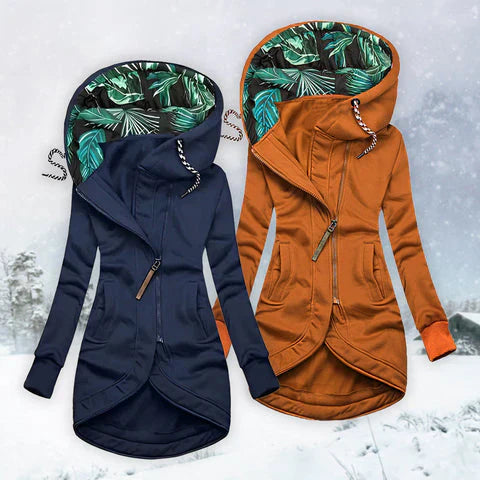 Ute™ | Elegant and warm winter coat with hood