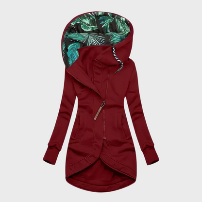 Ute™ | Elegant and warm winter coat with hood