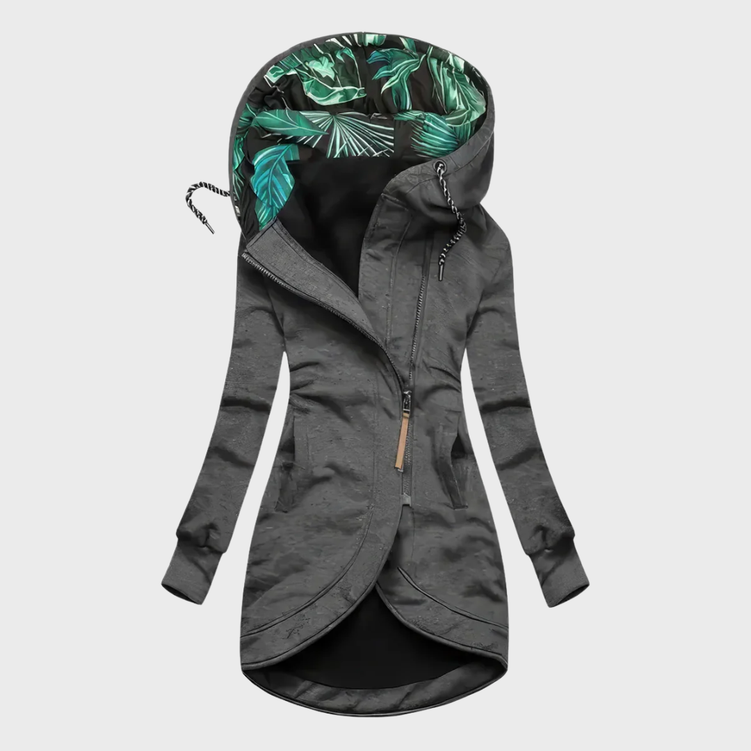 Ute™ | Elegant and warm winter coat with hood