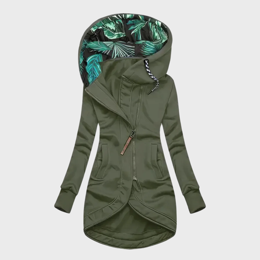 Ute™ | Elegant and warm winter coat with hood