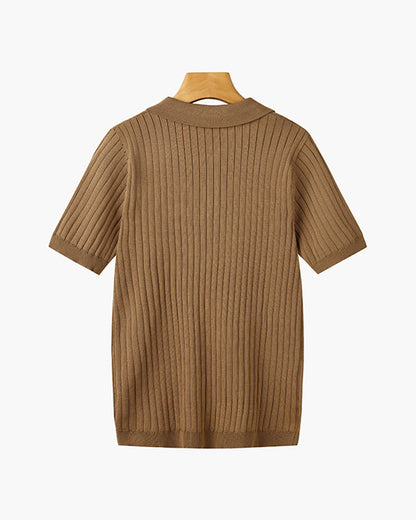 GIMCHEON Knitted Polo Shirt