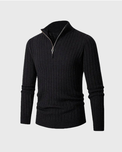 ZERMATT High Collar Half Zip Sweater