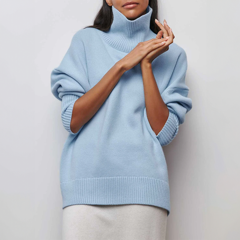 Amelia | Elegant Knitted Roll Neck Jumper