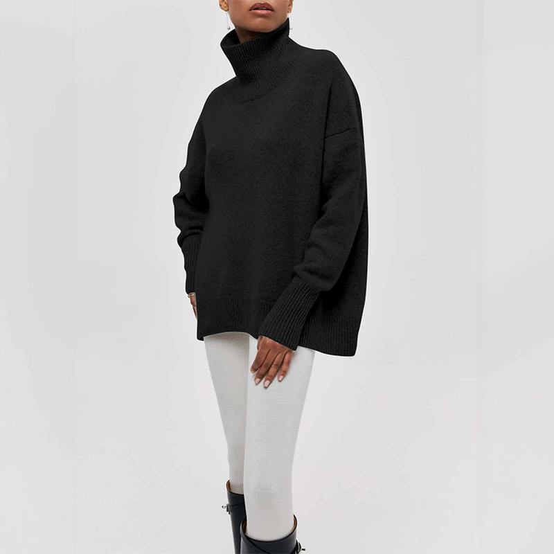 Amelia | Elegant Knitted Roll Neck Jumper