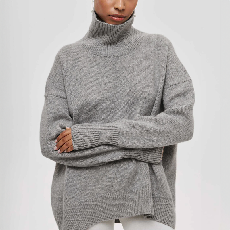 Amelia | Elegant Knitted Roll Neck Jumper