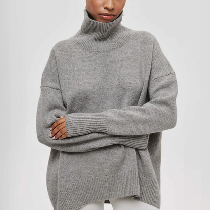 Amelia | Elegant Knitted Roll Neck Jumper