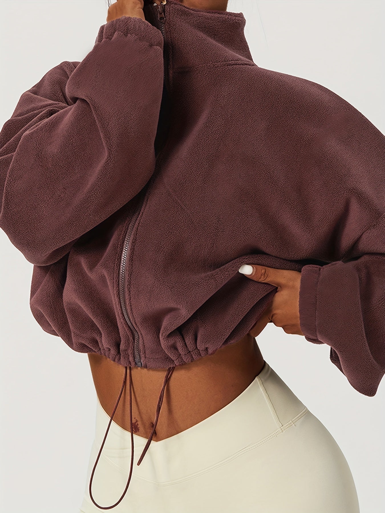 Velexia | Fleece Crop Top