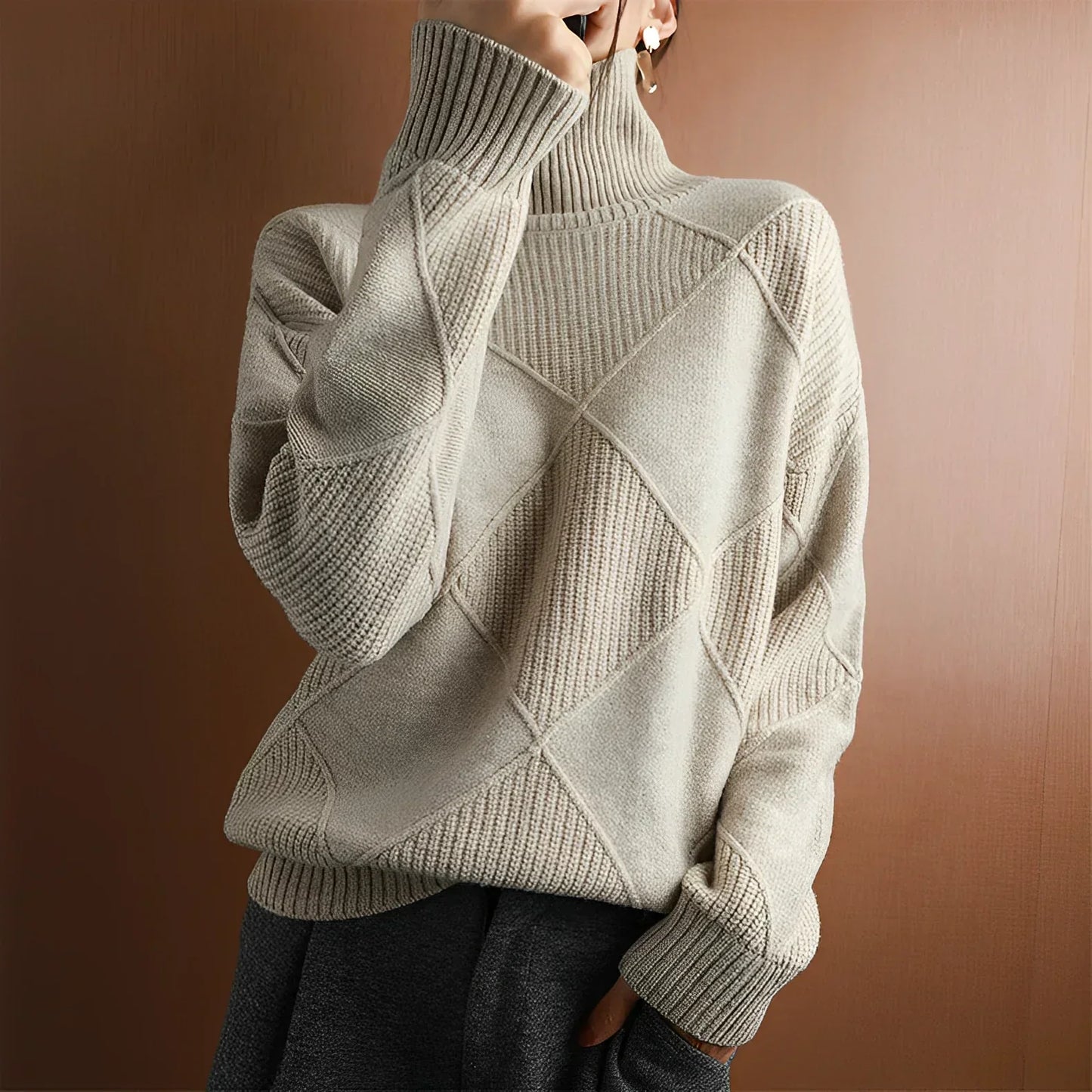 Marcelle | Chunky Roll Neck Jumper