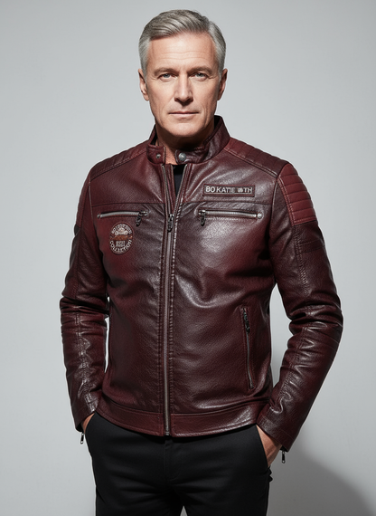 Coleridge | Warm Leather Jacket